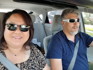 This handsome dude next to me is my husband Jorge. Say Hi, hon. This handsome dude next to me is my husband Jorge. Say Hi, hon.